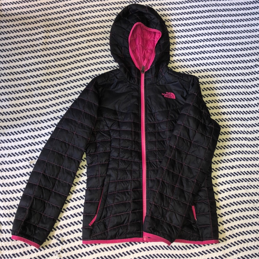 The North Face Reversible Black and Pink Coat